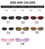 Small Retro Sunglasses Women Oval Eyeglasses Women Retro Brand Designer Glasses Ladies Cat Eye Lentes De Sol Mujer