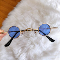 Ultra-small Vintage Round Sunglasses Women Retro Eyewear Women/Men Steampunk Glasses Men Hip hop Style Eyewear UV400