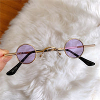 Ultra-small Vintage Round Sunglasses Women Retro Eyewear Women/Men Steampunk Glasses Men Hip hop Style Eyewear UV400