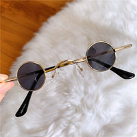 Ultra-small Vintage Round Sunglasses Women Retro Eyewear Women/Men Steampunk Glasses Men Hip hop Style Eyewear UV400