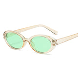 Oval Retro Sunglasses Women Luxury Brand Eyewear for Women/Men Small Designer Glasses Women Mirror Gafas De Sol Mujer