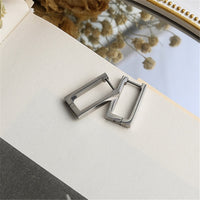 Geometric Earrings Rectangular gold earrings Women&#39;s earrings metal titanium steel earrings 2021 New trendy earrings