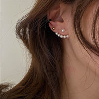 New Simple Celebrity Style Gold Pearl Stud Earrings For Woman 2021 Korean Fashion Jewelry Wedding Girl&#39;s Sweet Accessories