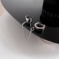 Asymmetric Cross Stud Earrings for Women Grunge 2022 New Trend Fashion Korean Style Piercing Earrings with Cross Hip Hop Jewelry