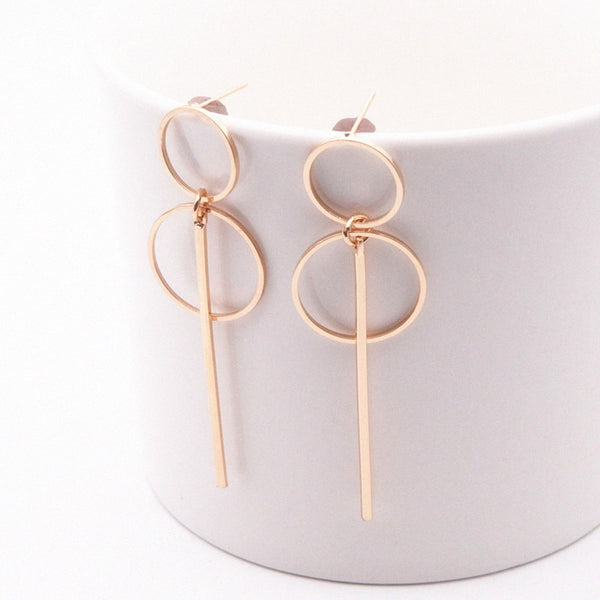 Fashion Vintage Earrings For Women Big Geometric Statement Gold Metal Drop Earrings 2021 Trendy Earings Jewelry Accessories