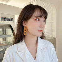 2021 New Korean Metal Chain Dangle Tassel Earrings Fashion For Women Elegant Geometric Long Line Pendientes Girls Jewelry