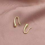 Classic New Punk Hip-Hop Geometric Small Hoop Earrings for Women Gold Silver Party Jewelry Accessories