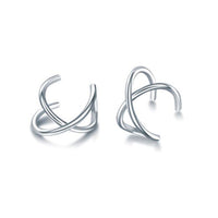 Simple and compact love ear bone clip without pierced female personality silver Color earcuff Without Piercing Earrings Jewelry