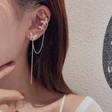 2021 New Fashion Long Pendant Alloy Glamour Women Butterfly Pendant Earrings Tassel Earrings