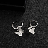 2021 New Fashion Long Pendant Alloy Glamour Women Butterfly Pendant Earrings Tassel Earrings