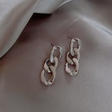 Fashion Geometric Rake shape Micro Inlaid Zircon Earrings Luxury Accessories For Woman Girls Korean Fashion Jewelry Party