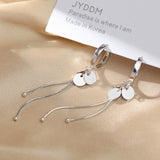 Korea&#39;s new super fairy butterfly earrings long tassel net red sweet earrings Trend Asymmetrical exquisite Ear Bone Clip