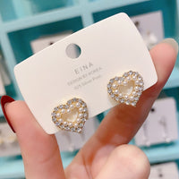 Double Circle Micro Pave Zircon Front and Back Circle Stud Earrings for Women 2021New Jewelry Delicate Earings Wholesale