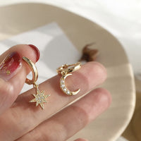 Earrings Trend New Xingyue Earrings Korean Asymmetrical High Sensation Earrings Fashion Simple and Exquisite Jewelry