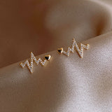 Earrings Trend New Xingyue Earrings Korean Asymmetrical High Sensation Earrings Fashion Simple and Exquisite Jewelry