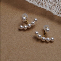 Elegant Celebrity Metal Korean Pearl Earrings For Woman Fashion Jewelry New Luxury Wedding Party Girl&#39;s Unusual Earrings