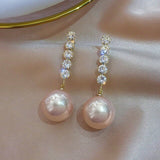 New Korean Design Trendy Sweet Cute Pearl Stud Earrings For Women Fashion Chic Small Elegant Earring Party Jewelry