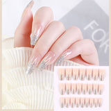 2022 New Year Red False Nails with Press Glue Frech Artificial Short Nail Art Tips Press on Nails Set Full Cover