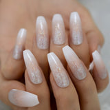 Designer Artificial False Nails Blossom Flowers Painting Press On Nail Tips Summer Fake Artificial Femmes Faux Ongles