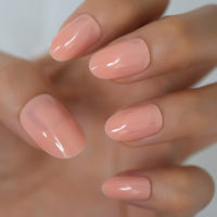 Almond Cute Nails Hight Light Short Version Grid On Top Fake Nails Glossy Press On Fingernails Design Tips With Tabs