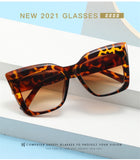 2022 New Cat Eye Women Sunglasses Female Personality Big Frame UV400 Sun Shade Glasses Trend Retro Eyeglasses Brand Designer