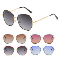 Fashion Sunglasses Women Small Frame Polygon Clear Lens Sunglasses Vintage Sun Glasses Hexagon Metal Frame UV400