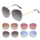 Fashion Sunglasses Women Small Frame Polygon Clear Lens Sunglasses Vintage Sun Glasses Hexagon Metal Frame UV400