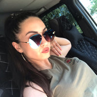 Luxury Brand Designer Female Rimless Sunglasses AViation Women Sun Glasses Gradient Shades Little bee Lens Ladies UV400 rays