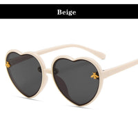 Fashion Brand Heart Kids Sunglasses Children Retro Cute Pink Cartoon Sun Glasses Frame Girls Boys Baby Sunglasses UV400 Eyewear