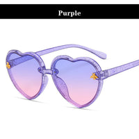 Fashion Brand Heart Kids Sunglasses Children Retro Cute Pink Cartoon Sun Glasses Frame Girls Boys Baby Sunglasses UV400 Eyewear