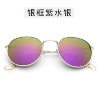 Polit Sunglasses Mens Brand Designer Metal Frame Male Sun glasses Fashion Mirror Coating UV400 2020 Hipster