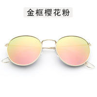 Polit Sunglasses Mens Brand Designer Metal Frame Male Sun glasses Fashion Mirror Coating UV400 2020 Hipster