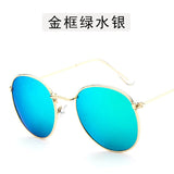Polit Sunglasses Mens Brand Designer Metal Frame Male Sun glasses Fashion Mirror Coating UV400 2020 Hipster