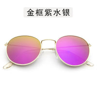Polit Sunglasses Mens Brand Designer Metal Frame Male Sun glasses Fashion Mirror Coating UV400 2020 Hipster