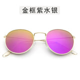 Polit Sunglasses Mens Brand Designer Metal Frame Male Sun glasses Fashion Mirror Coating UV400 2020 Hipster