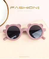 New Cartoon Lovely Kids Sunglasses Bear Shape Frame Girls Children Sun Glasses Round Street Beat Baby Boy Eyeglasses Cute Shades