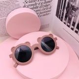 New Cartoon Lovely Kids Sunglasses Bear Shape Frame Girls Children Sun Glasses Round Street Beat Baby Boy Eyeglasses Cute Shades