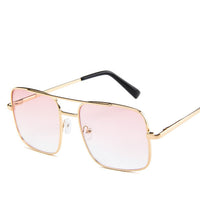 New Oversized Square Sunglasses Women Luxury Brand Designer Frame Transparent Gradient Sun Glasses Female Oculos De Sol Feminino