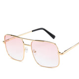 New Oversized Square Sunglasses Women Luxury Brand Designer Frame Transparent Gradient Sun Glasses Female Oculos De Sol Feminino