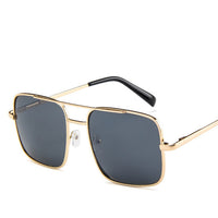 New Oversized Square Sunglasses Women Luxury Brand Designer Frame Transparent Gradient Sun Glasses Female Oculos De Sol Feminino