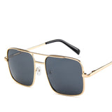 New Oversized Square Sunglasses Women Luxury Brand Designer Frame Transparent Gradient Sun Glasses Female Oculos De Sol Feminino