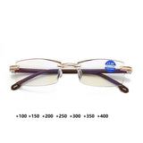 New Anti Blue Ray Reading Glasses Men Women Rimless Cutting Light Presbyopia Eyewear for Ladies Clear Lens Blue Light Glasses