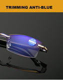 New Anti Blue Ray Reading Glasses Men Women Rimless Cutting Light Presbyopia Eyewear for Ladies Clear Lens Blue Light Glasses