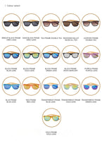 Original Wooden Bamboo Sunglasses Men Women Mirrored UV400 Sun Glasses Real Wood Shades Gold Blue Outdoor Goggles Sunglases Male