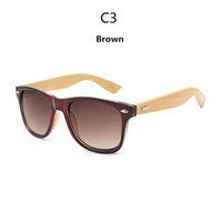 Original Wooden Bamboo Sunglasses Men Women Mirrored UV400 Sun Glasses Real Wood Shades Gold Blue Outdoor Goggles Sunglases Male