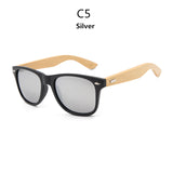 Original Wooden Bamboo Sunglasses Men Women Mirrored UV400 Sun Glasses Real Wood Shades Gold Blue Outdoor Goggles Sunglases Male