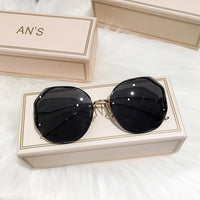 New Women Sunglasses Rimless UV400 Brand Designer High Quality Gradient Sun Glasses Female oculos