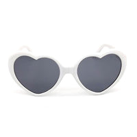 Love Heart Shape Sunglasses Women PC Frame Light Change Love Heart Lens Colorful Sun Glasses Female Red Pink Shades Eyewaer