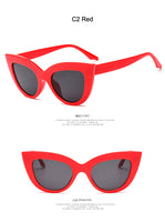 Fashion cute sexy retro cat eye sunglasses women small black white 2021 triangle vintage cheap sun glasses red female uv400