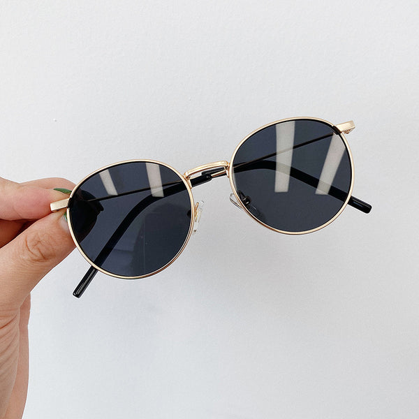 Kids Sunglasses Metal frame Vintage designer UV400 sunglasses High Quality Summer Beach Round glasses